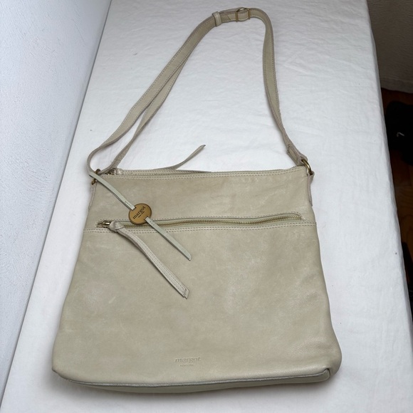 Margot Sage Light Green Leather Crossbody Shoulder Bag Minimalist Bag Purse - Picture 14 of 17